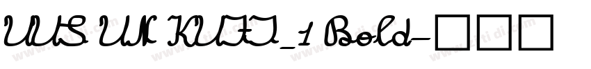 UUS UN KUFI_1 Bold字体转换
